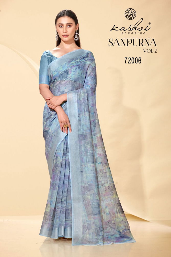 Sanpurna Vol 2 By Kashvi Daily Wear Sarees Catalog